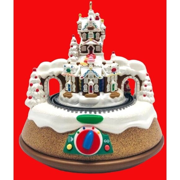 Hallmark Keepsake Rock Candy Railroad Christmas Ornament Sounds Lights Motion - Picture 1 of 9